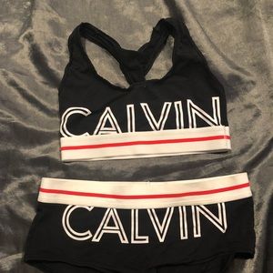 CALVIN KLEIN SET BLACK AND RED